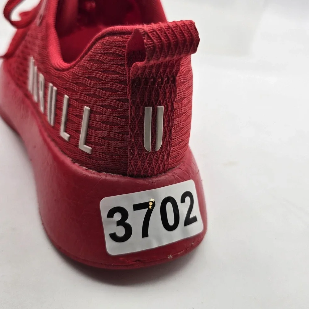 NOBULL Shoes Mens Size 6.5 Womens 8 Red Mesh Low Top Athletic Running Sneakers